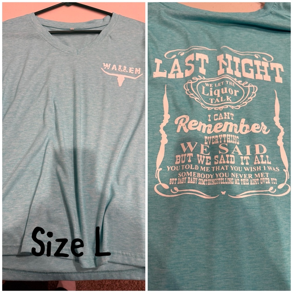 Morgan Wallen Graphic T-Shirt Size L